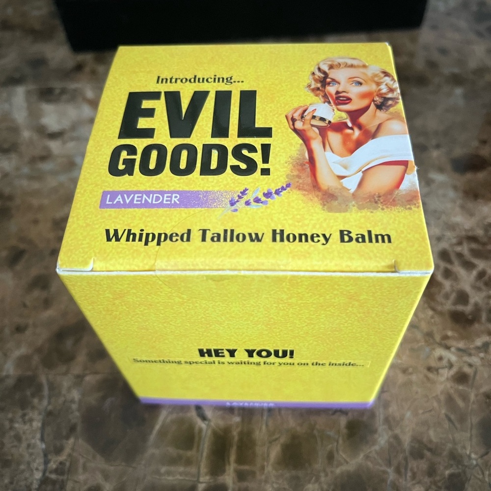 Lavender Whipped Tallow Honey Balm - Yellow